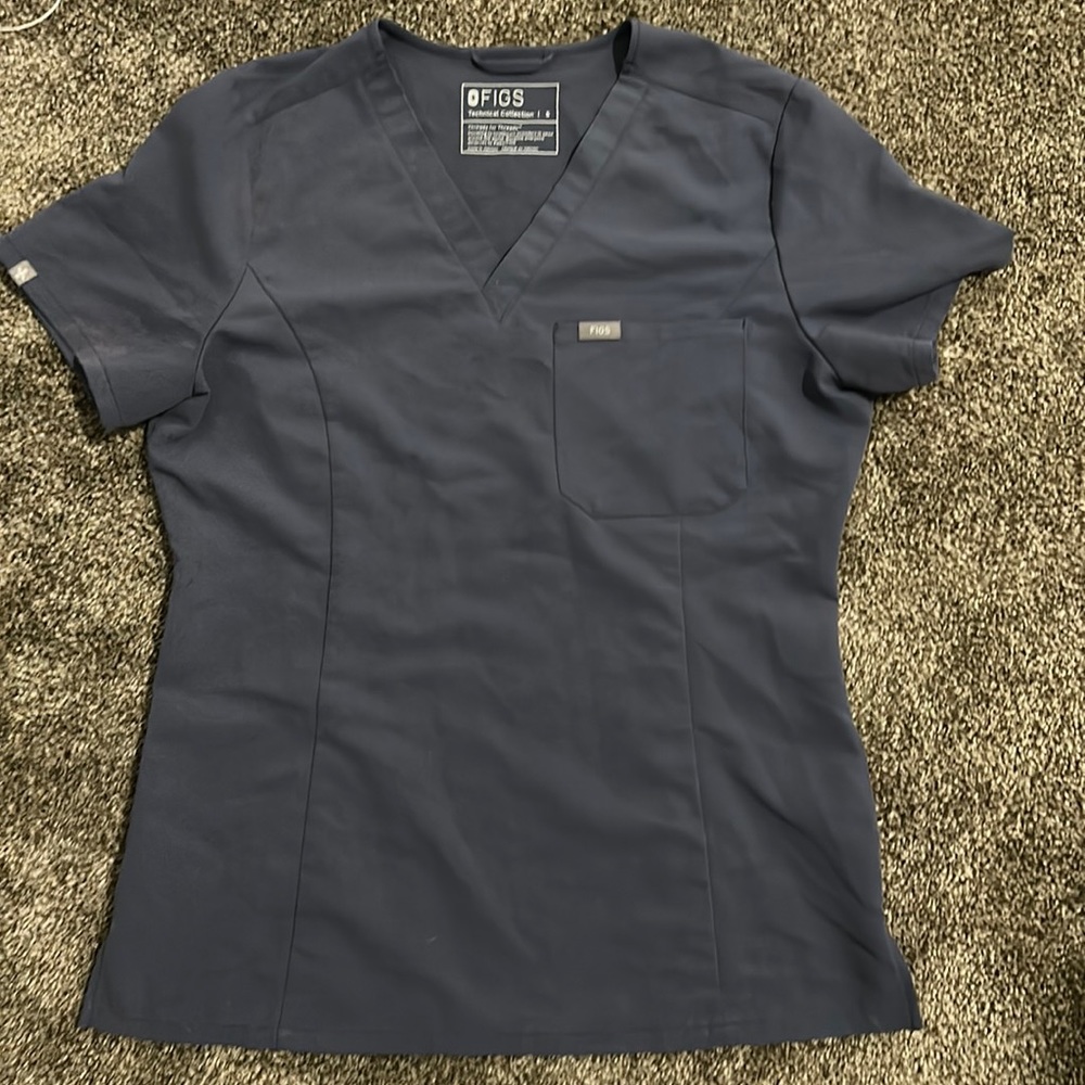 Fig one pocket scrub top